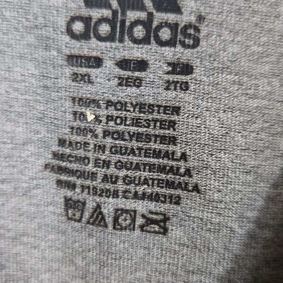 ADIDAS Football Men's 2XL Climalite Active Training Athletic Tee Exercise Shirt - Picture 5 of 7